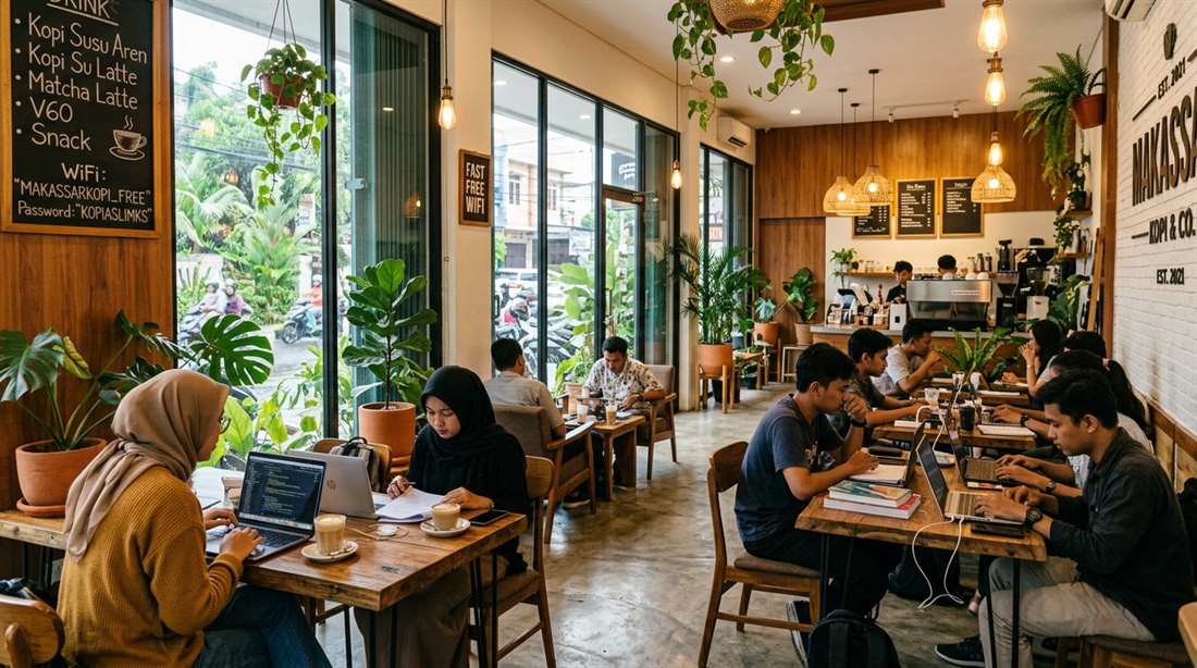 8 Cafe Instagramable dan Ramah Kantong di Makassar yang Cocok Buat Nugas Pelajar