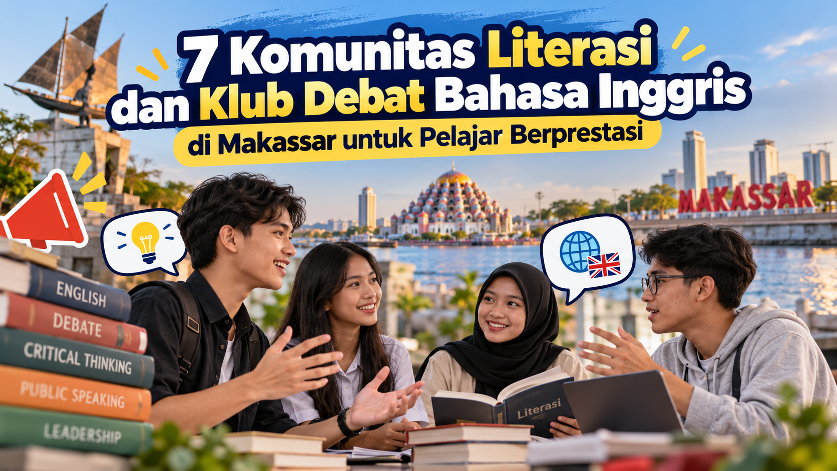 7 Komunitas Literasi dan Klub Debat Bahasa Inggris di Makassar untuk Pelajar Berprestasi